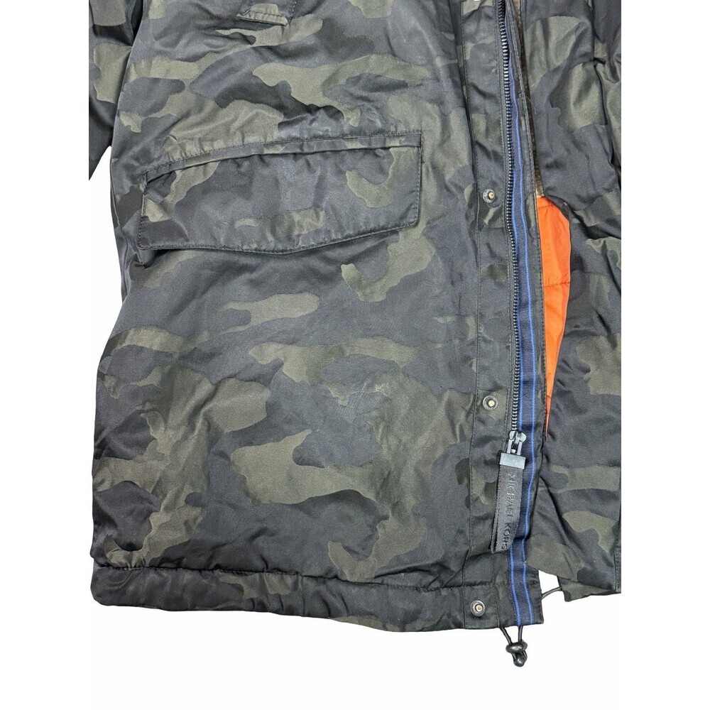 Michael Kors Mens Otto Stadium Parka Camo Hooded Jacket Sherpa Lined Medium M - Picture 4 of 16